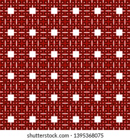 Celtic national ornament. Seamless illustration. Celtic symbol in pixel style. Pixel decorative element for textiles and paper