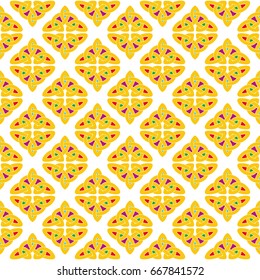 Celtic national seamless ornament interlaced tape. Colorful ornament isolated on white background.