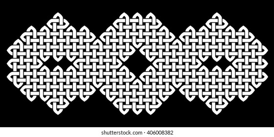 A Celtic or Oriental (Chinese, Korean or Japanese) style knot vector illustration