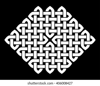 A Celtic or Oriental (Chinese, Korean or Japanese) style knot vector illustration