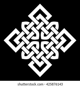 A Celtic or Oriental (Chinese, Korean or Japanese) style knot vector illustration