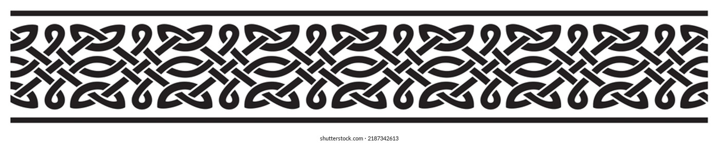 Celtic ornament on a white background. Ornament for printing, laser cutting, stencil making.