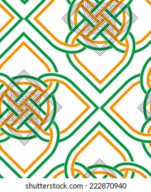Celtic ornament seamless pattern