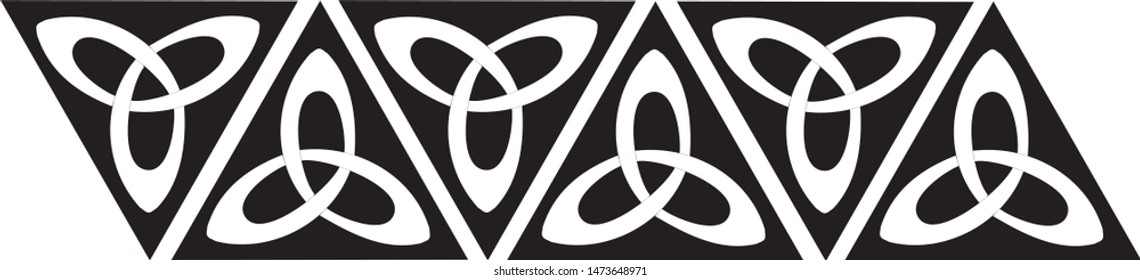 
Celtic ornament, tattoo. Vector drawing.