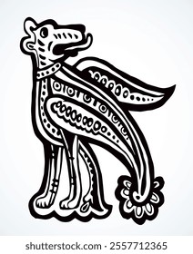 Celtic ornament. Vector drawing label