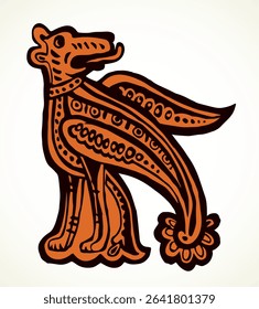 Celtic ornament. Vector drawing label