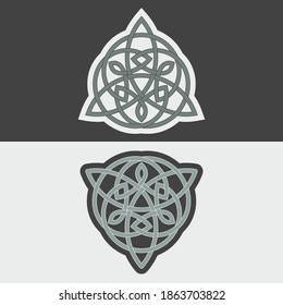 Celtic ornament. Vector isolated on light and dark background.