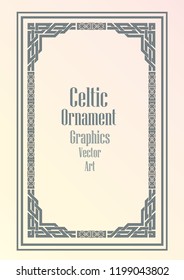 Celtic Ornament Vectors Gray