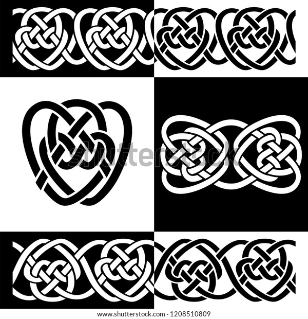 Celtic Ornaments Isolated Vector On White Stock Vector (Royalty Free ...