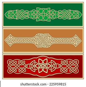 Celtic ornaments and patterns for design and ornate