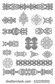 Celtic ornaments and patterns set for embellish and ornate. Jpeg version also available in gallery