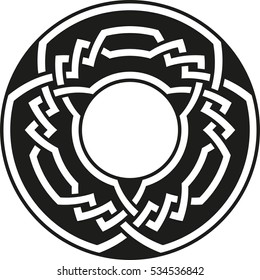 Celtic pattern. Element of Celtic or Irish ornament