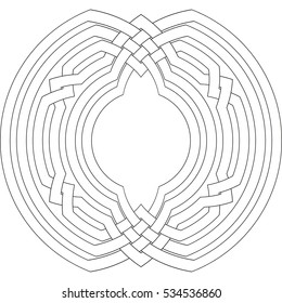 Celtic pattern. Element of Celtic or Irish ornament