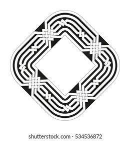 Celtic pattern. Element of Celtic or Irish ornament