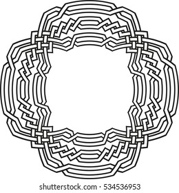 Celtic pattern. Element of Celtic or Irish ornament