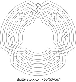 Celtic pattern. Element of Celtic or Irish ornament