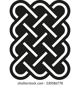 Celtic pattern. Element of Scandinavian or Celtic ornament