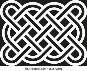 Celtic pattern. Element of Scandinavian or Celtic ornament.