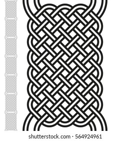 Celtic pattern. Element of Scandinavian or Celtic ornament