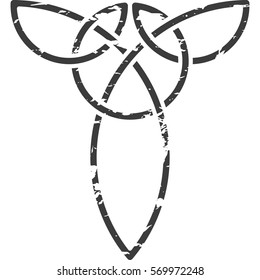 Celtic pattern. Element of Scandinavian or Celtic ornament 