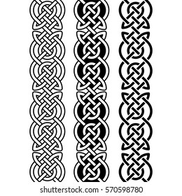 Celtic pattern. Element of Scandinavian or Celtic ornament 