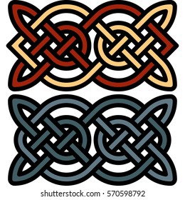 Celtic pattern. Element of Scandinavian or Celtic ornament 