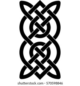 Celtic pattern. Element of Scandinavian or Celtic ornament 