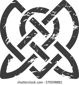 Celtic pattern. Element of Scandinavian or Celtic ornament 