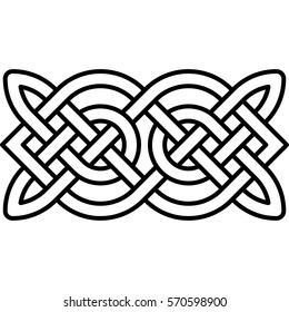 Celtic pattern. Element of Scandinavian or Celtic ornament 