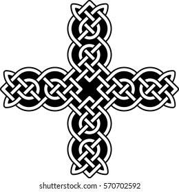 Celtic pattern. Element of Scandinavian or Celtic ornament 