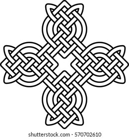 Celtic pattern. Element of Scandinavian or Celtic ornament 