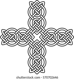 Celtic pattern. Element of Scandinavian or Celtic ornament 