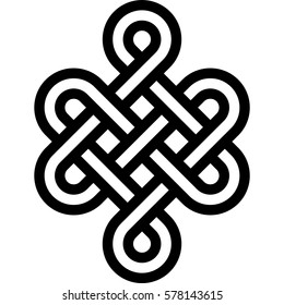 Celtic pattern. Element of Scandinavian or Celtic ornament 