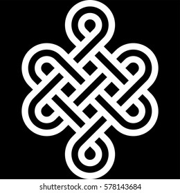 Celtic pattern. Element of Scandinavian or Celtic ornament 