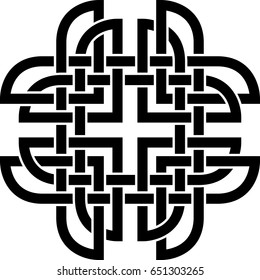 Celtic pattern. Element of Scandinavian or Celtic ornament 