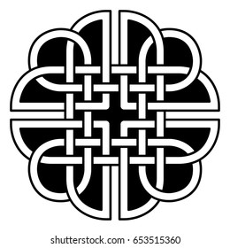 Celtic pattern. Element of Scandinavian or Celtic ornament