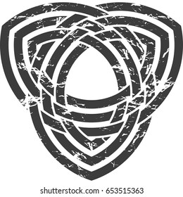 Celtic pattern. Element of Scandinavian or Celtic ornament