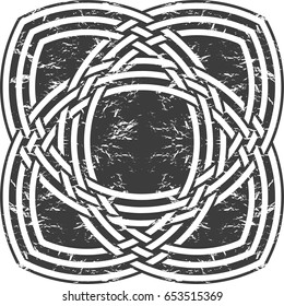 Celtic pattern. Element of Scandinavian or Celtic ornament
