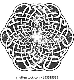 Celtic pattern. Element of Scandinavian or Celtic ornament