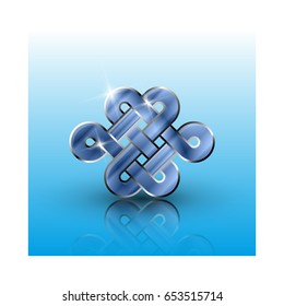 Celtic pattern. Element of Scandinavian or Celtic ornament