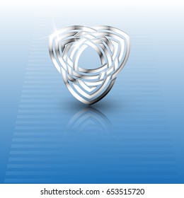 Celtic pattern. Element of Scandinavian or Celtic ornament