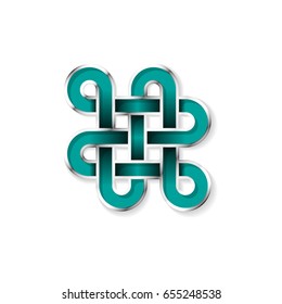 Celtic pattern. Element of Scandinavian or Celtic ornament