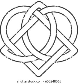 Celtic pattern. Element of Scandinavian or Celtic ornament