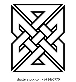 Celtic pattern. Element of Scandinavian or Celtic ornament