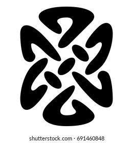 Celtic pattern. Element of Scandinavian or Celtic ornament