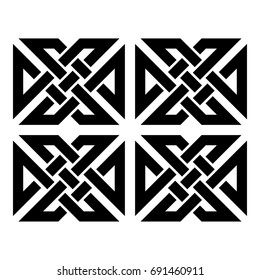 Celtic pattern. Element of Scandinavian or Celtic ornament