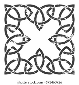 Celtic pattern. Element of Scandinavian or Celtic ornament