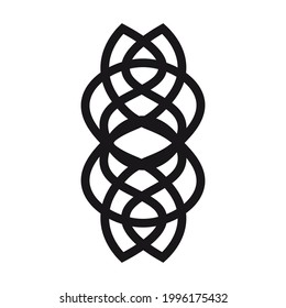 Celtic pattern element, vector for decor
