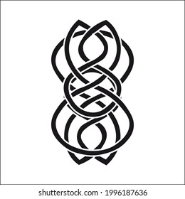 Celtic pattern element, vector for decor