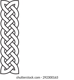 Celtic pattern in the form of the weaved braid.